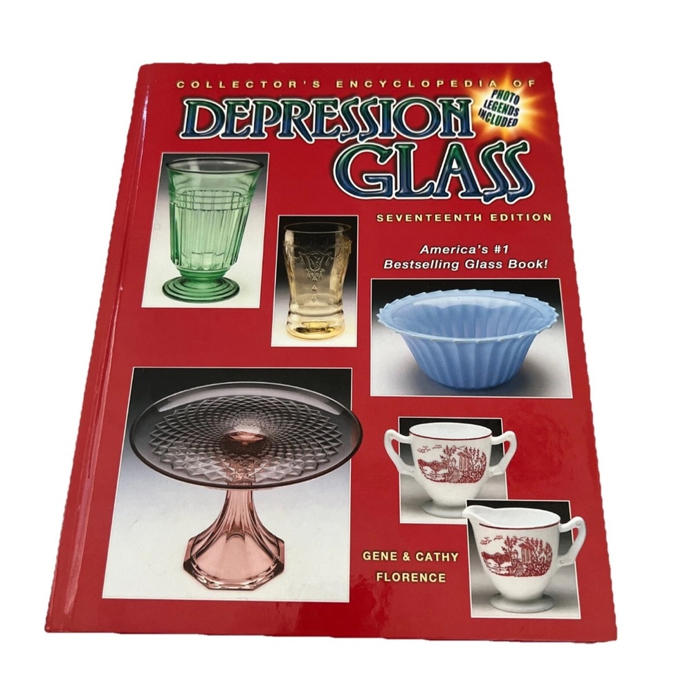 NEW Collector’s Encyclopedia of Depression Glass 17 Ed by Gene Cathy Florence